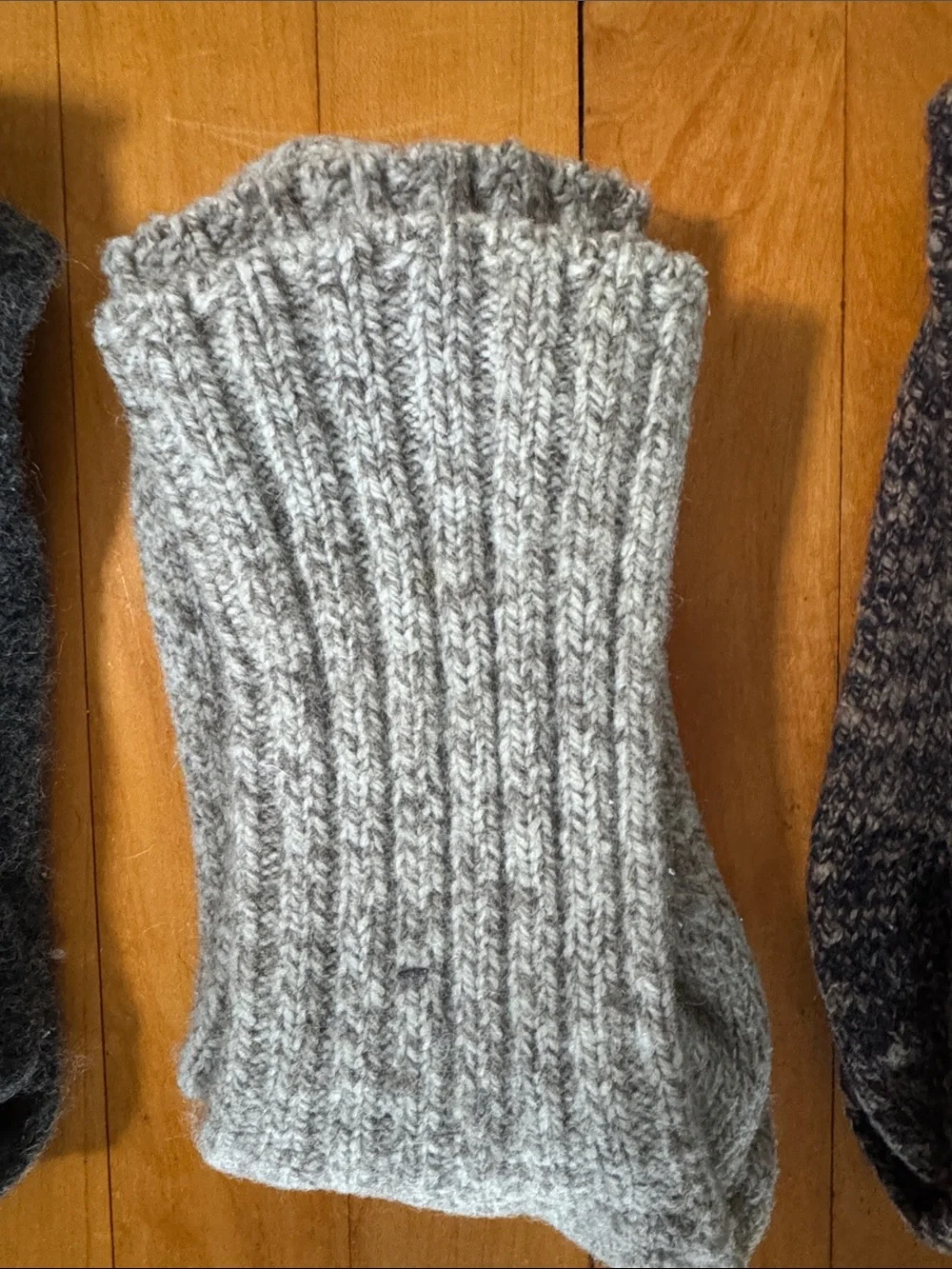Classic vintage chunky Y2K Ribbed Men's Wool Socks - 5pair